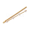 Brass Micro Pave Clear Cubic Zirconia & ABS Plastic Pearl Big Pendants KK-G510-05G-2