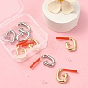 8Pcs 2 Colors Rack Plating Alloy Stud Earring Findings FIND-YW0003-82A-5