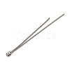 Brass Snake Chain Ear Nuts KK-G510-14P-2