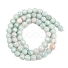 Natural Amazonite Beads Strands G-O164-02-6mm-5