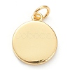 Brass Enamel Pendants KK-P200-11C-G-2