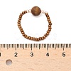 Natural & Synthetic Mixed Stone Stretch Rings RJEW-JR00255-4
