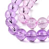 Baking Paint Transparent Glass Beads X-DGLA-M001-8mm-01-3