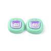 Opaque Cute Cartoon Resin Cabochons LS-CRES-O006-06G-1