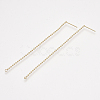 Brass Stud Earring Findings KK-T035-126G-1