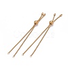 304 Stainless Steel Slider Bracelet/Bolo Bracelets Making MAK-L024-01G-1