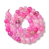 Dyed & Heated Natural Dragon Veins Agate Beads Strands G-P539-A01-06-3