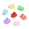 16Pcs 8 Colors Transparent Glass Enamel Beads GLAA-CJ0002-66-1