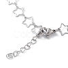 Non-Tarnish 304 Stainless Steel Star Link Chain Anklets for Men Women X-STAS-B039-14P-3