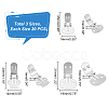 60Pcs 3 Style Iron Large Flat Blank Clips IFIN-PH0001-77-2