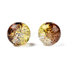 Transparent Crackle Acrylic Beads CACR-N002-16A-4