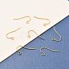 Brass Earring Hooks KK-F824-011G-4