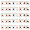 40Pcs 4 Styles Alloy Enamel Pendants ENAM-PH0003-05-1