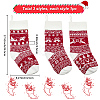 3Pcs 3 Styles Wool Yarn Knitted Hanging Christmas Stockings FEPA-SP0001-04B-2