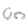 Tarnish Resistant 201 Stainless Steel Stud Earrings EJEW-F272-02C-P-2