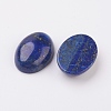 Natural Lapis Lazuli Flat Back Cabochons X-G-G741-18x25mm-15-2
