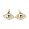 Eco-friendly Brass Micro Pave Clear Cubic Zirconia Pendants KK-D080-38G-1