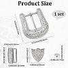 1Pc Belt Alloy Buckle Sets FIND-GF0008-76P-2