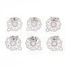 Non-Tarnish 304 Stainless Steel Stud Earring Findings STAS-S079-35B-3