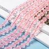 Natural Rose Quartz Beads Strands X-G-C076-8mm-3-6