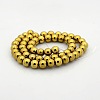 Round Non-magnetic Synthetic Hematite Beads Strands G-P061-53-8mm-2