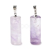 Natural Amethyst Pendants G-P461-02-1