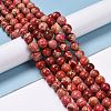 Synthetic Imperial Jasper Beads Strands G-H014-3-3-2