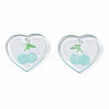 Transparent Resin Pendants RESI-N030-002C-2