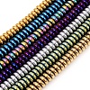 210Pcs 6 Colors PVD Vacuum Plating Non-magnetic Synthetic Hematite Beads G-CJ0001-45-5