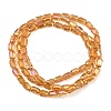Electroplate Glass Beads Strands EGLA-D031-01S-2