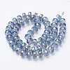 Electroplat Glass Beads Strands EGLA-Q092-8mm-D05-2