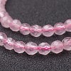 Natural Rose Quartz Beads Strands G-G099-F4mm-15-3