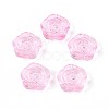 Baking Paint Transparent Glass Beads DGLA-N018-01I-1