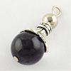 Natural Amethyst Pendants G-Q459-02B-2