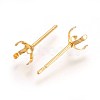 304 Stainless Steel Stud Earring Findings X-STAS-L219-03A-G-2