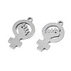 Non-Tarnish 201 Stainless Steel Pendants STAS-T044-277P-3