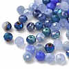 Electroplate Glass Beads GLAA-D020-01G-3