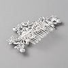Wedding Bridal Alloy Rhinestone Hair Combs MRMJ-WH0012-29-2