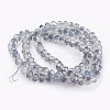 Electroplate Glass Beads Strands X-GLAA-K027-HR-B01-2