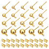 60Pcs 4 Styles 304 Stainless Steel Stud Earring Findings STAS-NB0001-99-1