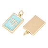 Brass Enamel Pendants KK-CBA62C2-01D-3