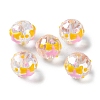 Transparent Glass Enamel Beads GLAA-G107-06B-2