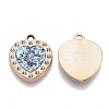 UV Plating Acrylic Pendant Rhinestone Settings X-PACR-R245-12-2