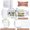 Square PVC Loose Leaf Binder Postcard Phote Album with 50 Pockets Transparent Sleeve Protectors Sets DIY-CP0008-01-3