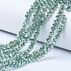 Electroplate Glass Beads Strands EGLA-A034-T6mm-C-2