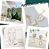10Pcs 5 Styles Brass Glass Pendants KK-CN0002-70-5