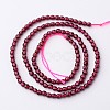 Natural Garnet Bead Strands X-G-K145-F-3mm-A-2
