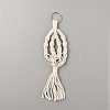 Cotton Macrame Plant Hangers AJEW-WH0314-61-1