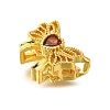 Rack Plating Brass Micro Pave Cubic Zirconia Beads KK-F883-03G-2