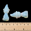 Opalite Carved Cat with Witch Hat Figurines DJEW-D012-07L-3